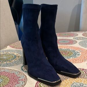 NEW Torgeis Katya Navy Blue Women's Boots size 8